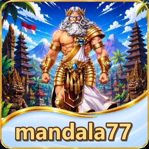 Kartu katalog mandala77 menampilkan penjelasan singkat, versi/ukuran acuan paket inti, dan skor